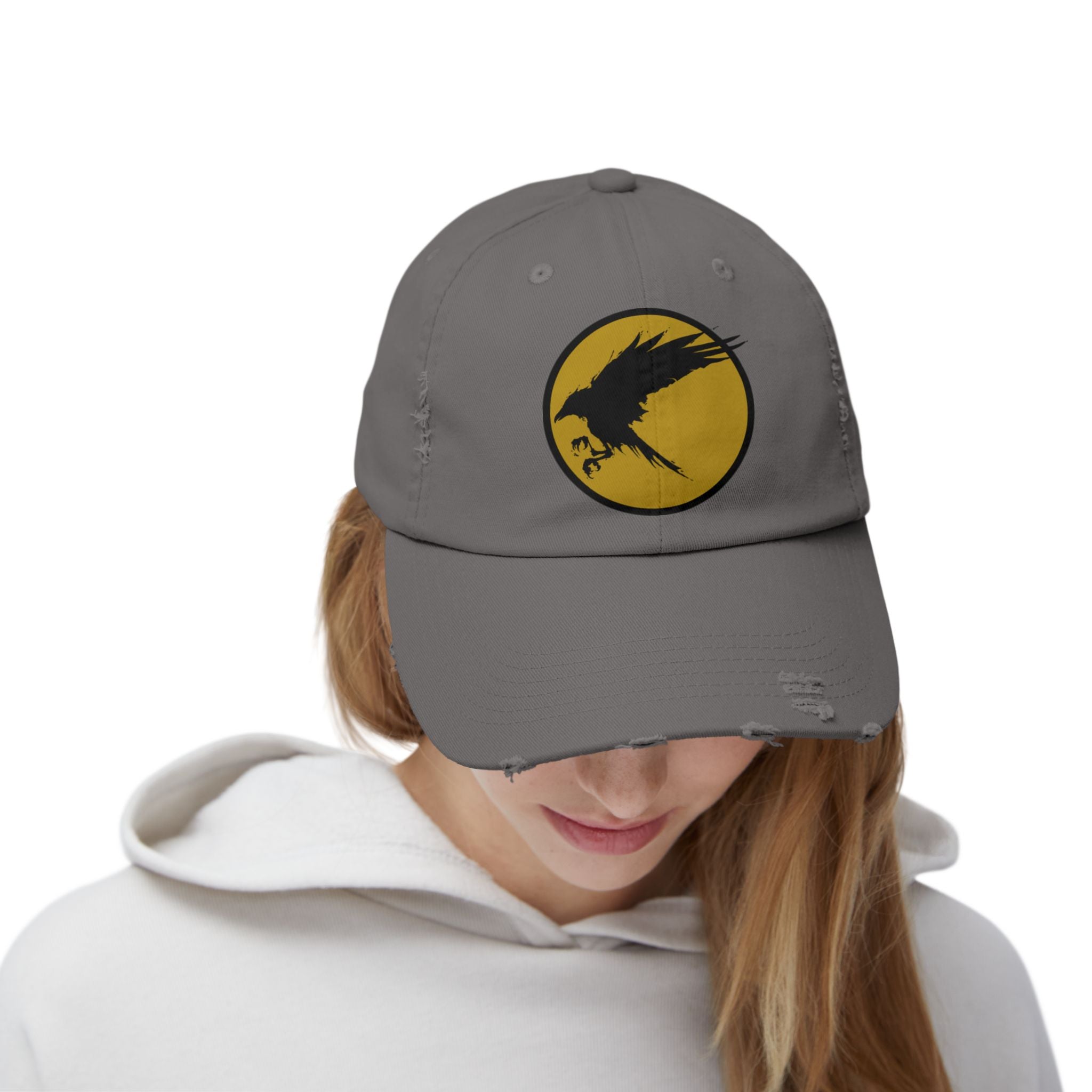 Corvus Comics Moon Logo | Cap - Distressed