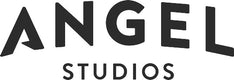 Angel Studios logo in bold, modern typography representing a media company known for faith-inspired entertainment.