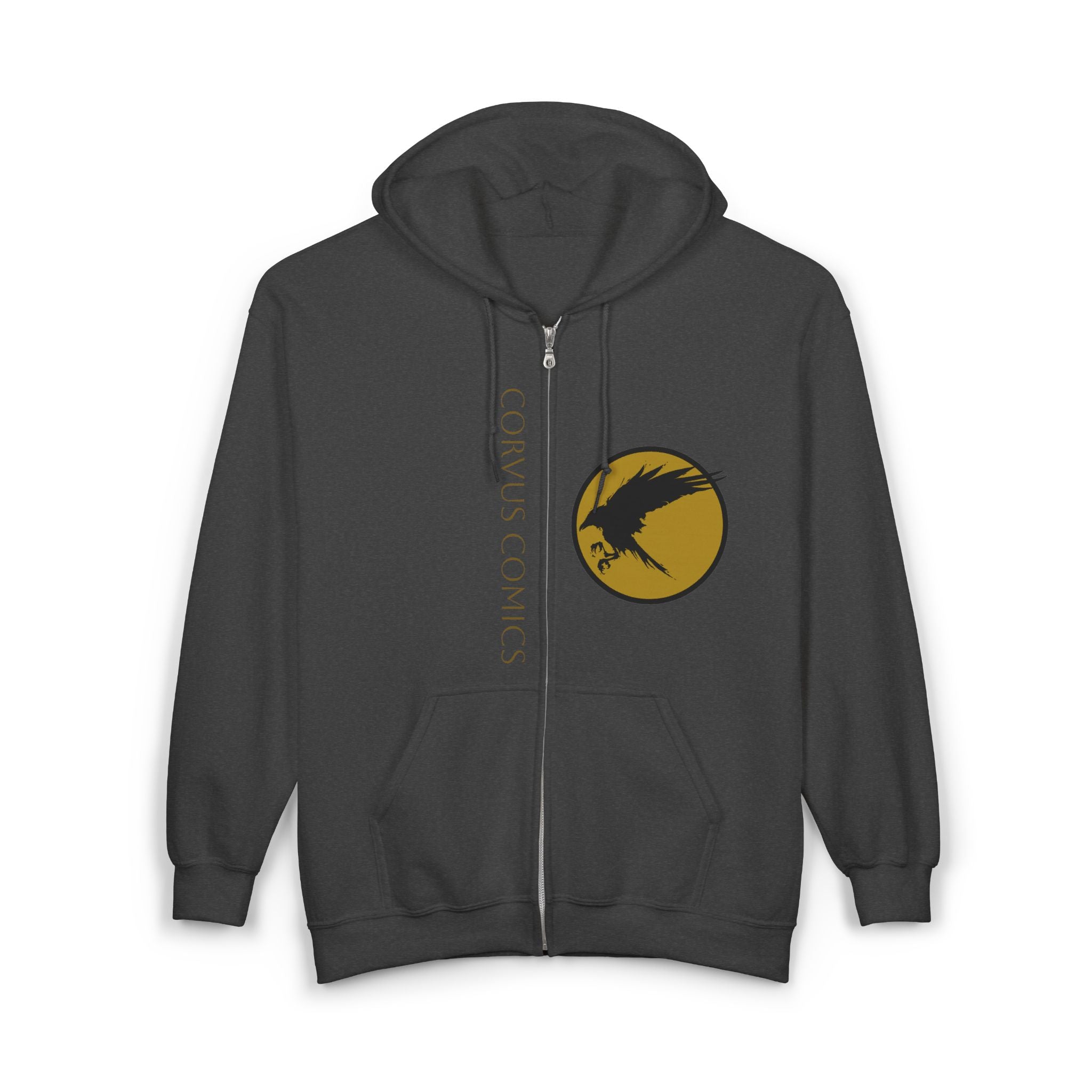 Corvus Comics Moon Logo Zip Hoodie