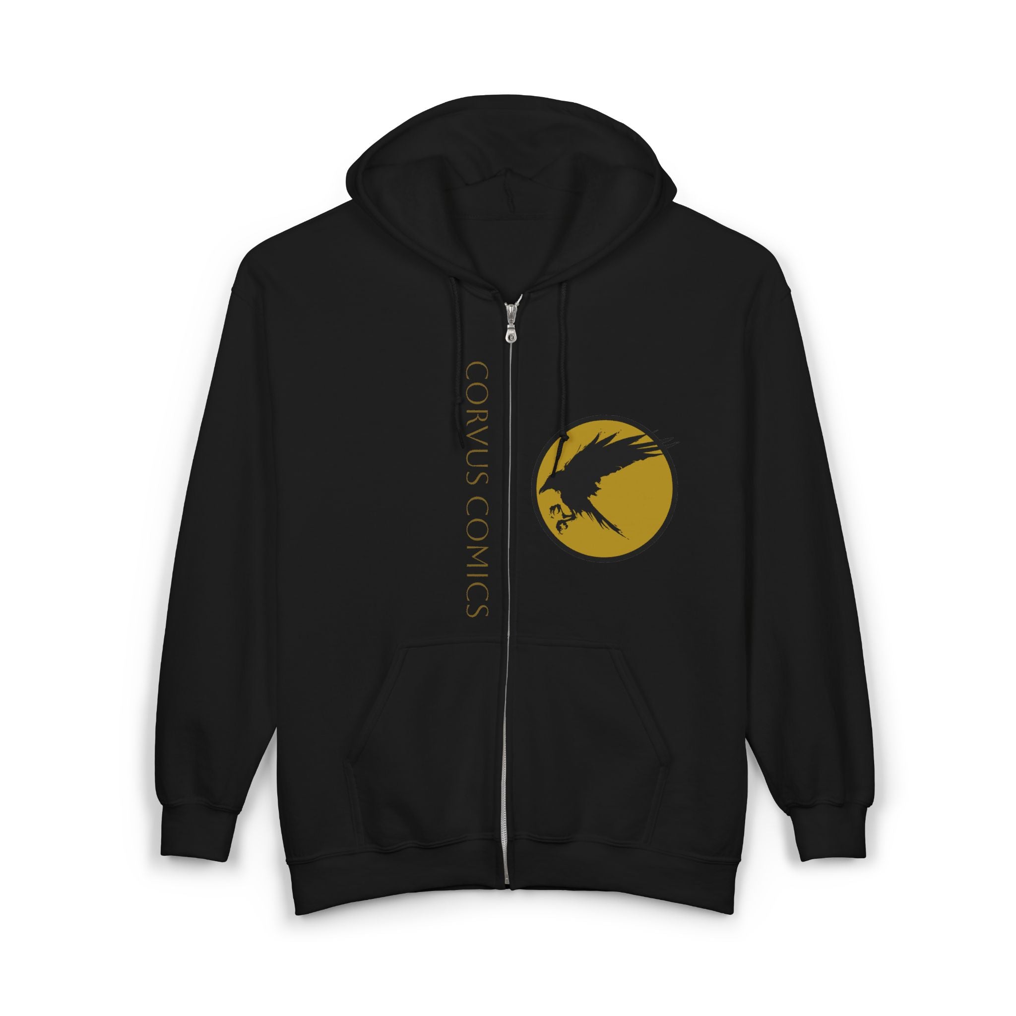 Corvus Comics Moon Logo Zip Hoodie