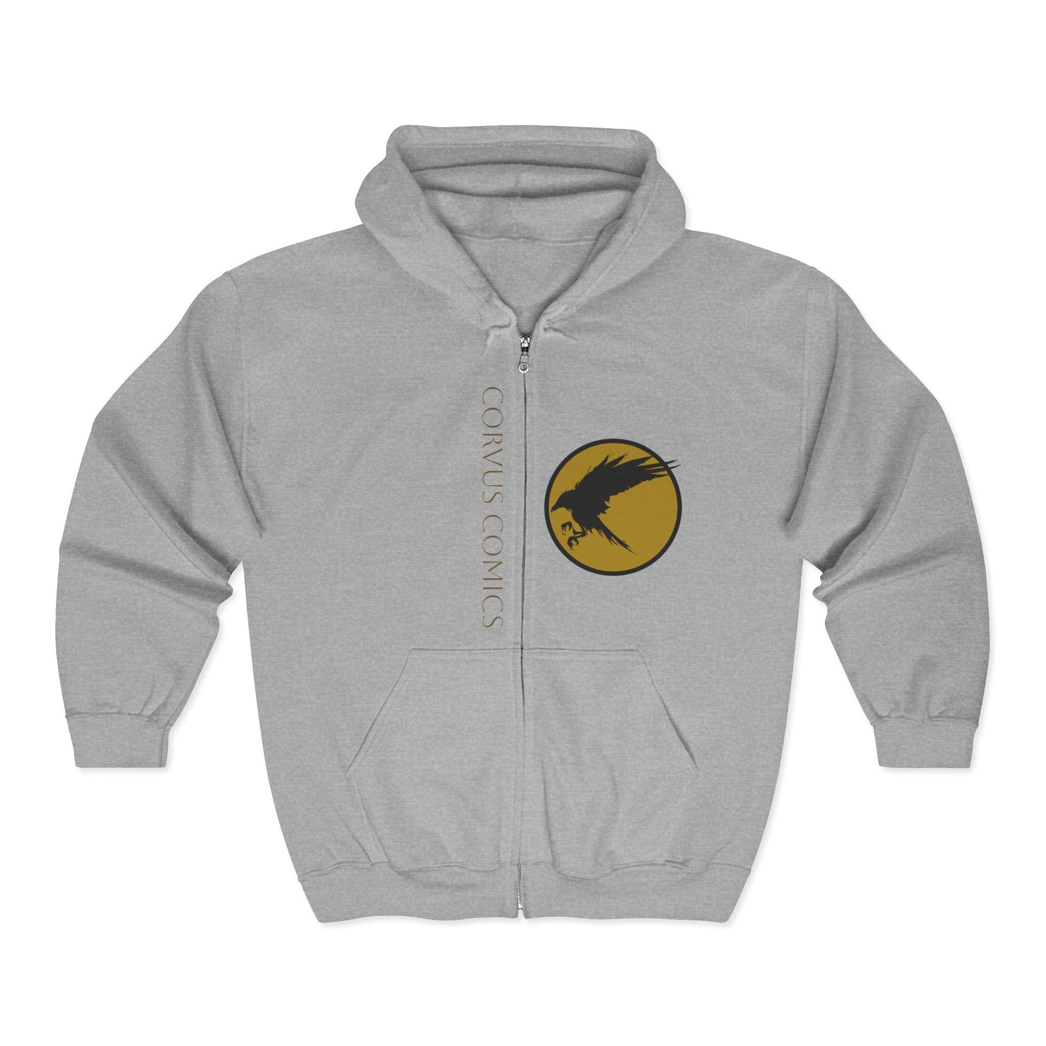 Corvus Comics Moon Logo Zip Hoodie