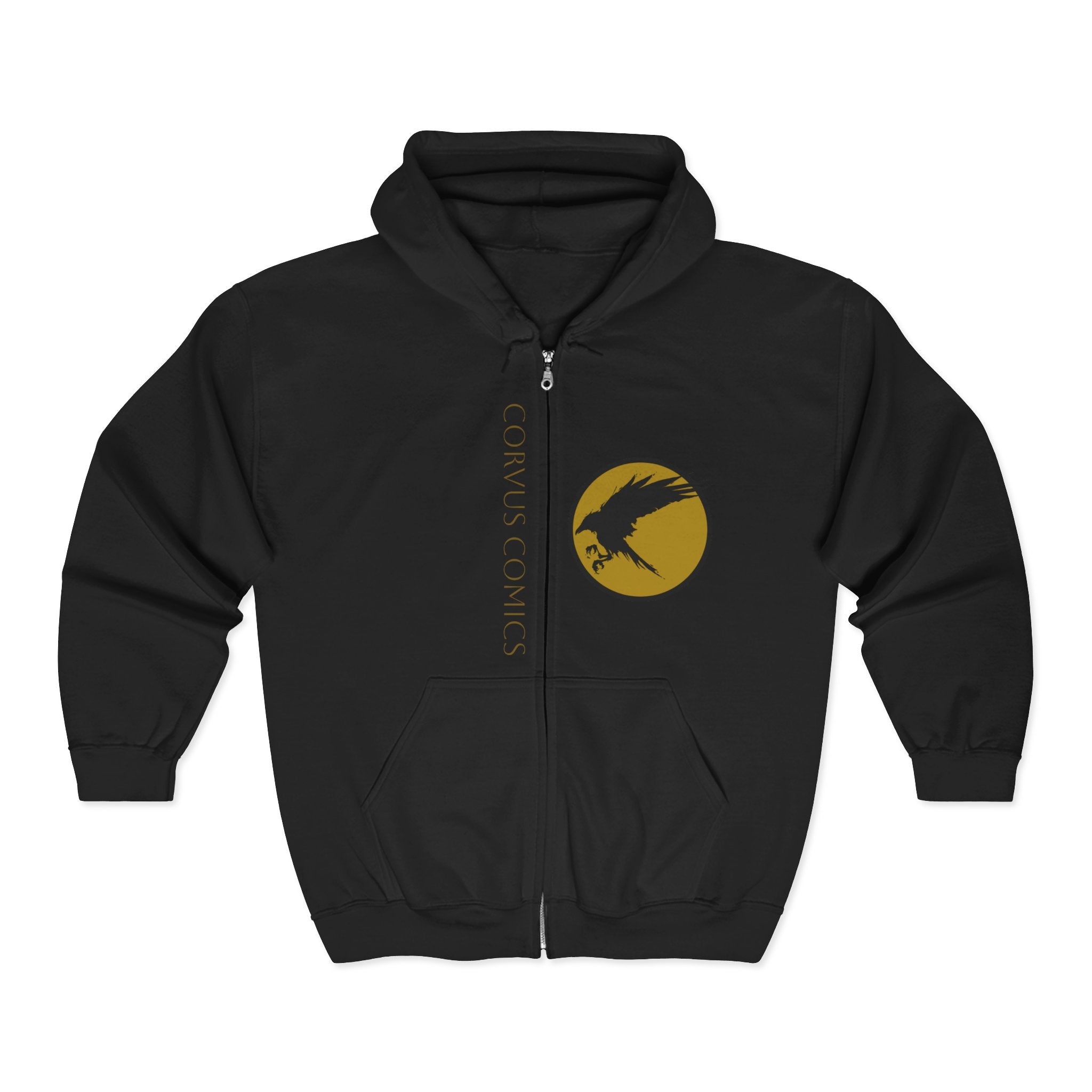 Corvus Comics Moon Logo Zip Hoodie