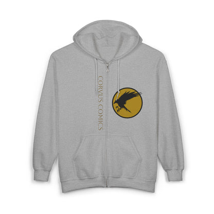 Corvus Comics Moon Logo Zip Hoodie