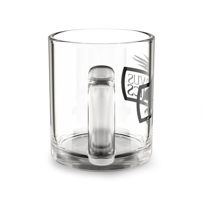 Corvus Comics Glass Mug, 10oz - Perfect Gift for Comic Lovers, Unique Coffee Cup for Home, Nerdy Collectible, Stylish Drinkware