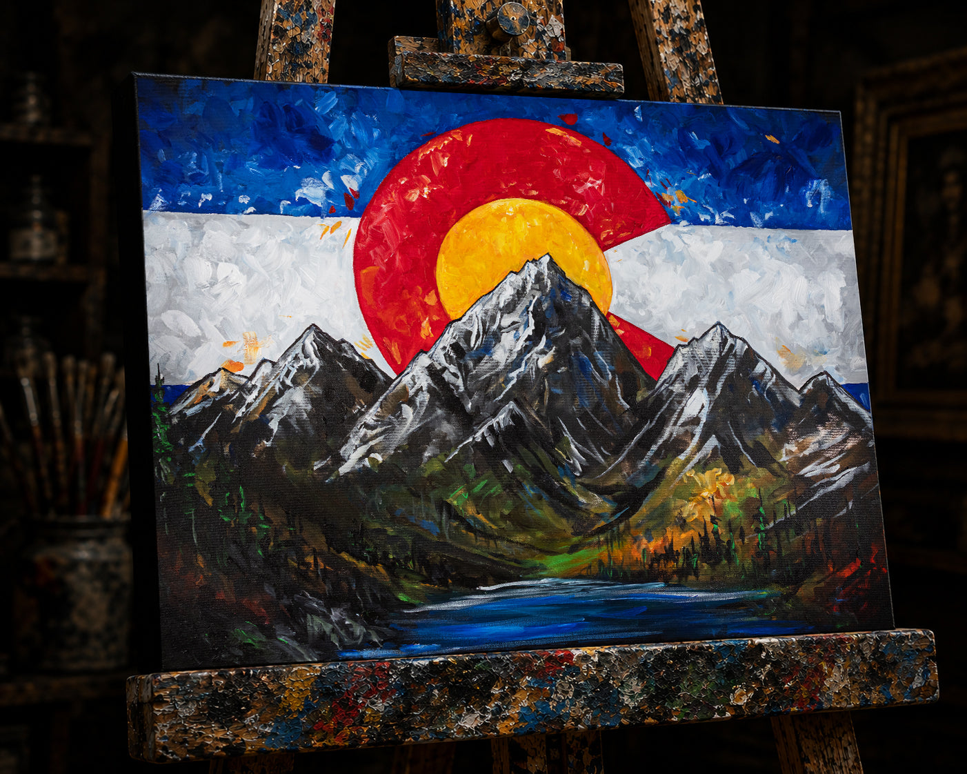 VICTOR MARX | COLORADO FLAG | 20x24 CANVAS PRINT